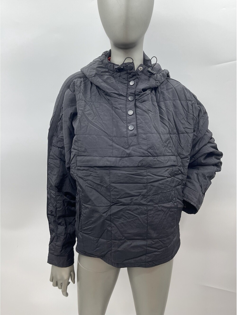 NWT Love Tree Women’s Snap Button Long Sleeve Puffer Jacket, Color Black Size XS